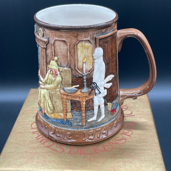 Royal Doulton 1974 Christmas Carol Tankard Marley Ghost Beswick Limited Edition - Picture 8 of 16